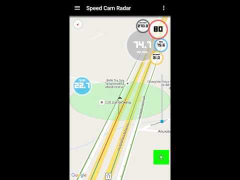 Speed Camera Radar in Thailand Video