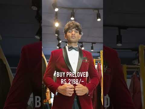 Maroon Velvet Tuxedo @ Rs.2198/- You can buy directly from our website or visit our showroom.