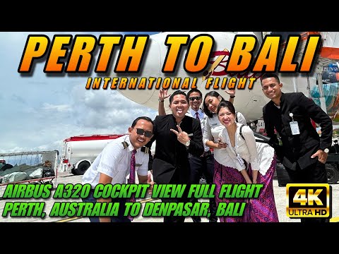 PERTH (AUSTRALIA) TO BALI (DENPASAR) - COCKPIT VIEW AIRBUS 320 - FULL FLIGHT || International Flight