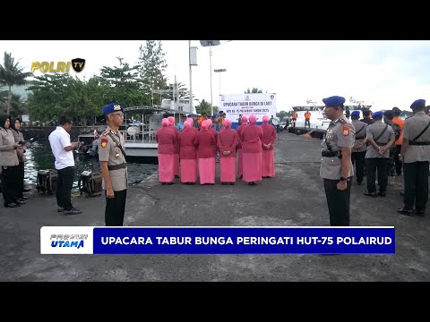 POLDA MALUKU UTARA GELAR TABUR BUNGA SAMBUT HUT KE-75 POLAIRUD
