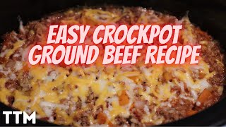 EASY Unstuffed Peppers Slow Cooker Recipe ~ Crockpot Ground Beef Recipe