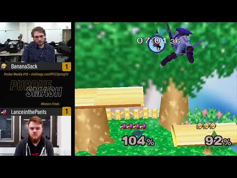 Purdue Spring 2019 Weekly #10 - Winners Finals - (Fox/Link) BananaSack vs LanceinthePants (Falco)