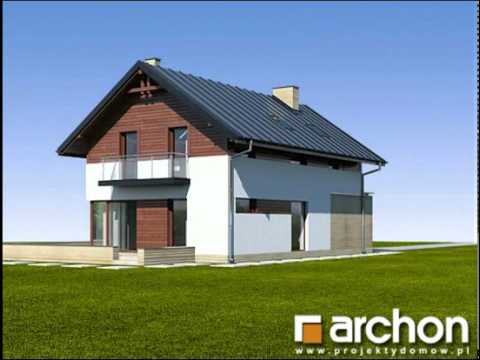 Dom w asarinach. ARCHON+ Projekty domów, www.archon.pl