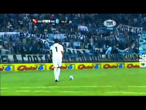 Gol de Gabriel Hauche (1-0) - Independiente 0-3 Racing - Copa ciudad de Mar del Plata Pirelli 2014