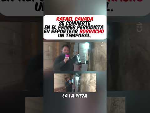 Rafael Cavada se convierte en el primer periodista en reportear BORRACHO un temporal.