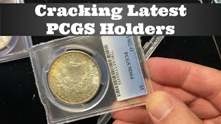 How to Crack Coins Out of Latest PCGS holders - Cracking Open Gen 6.0 PCGS Slabs