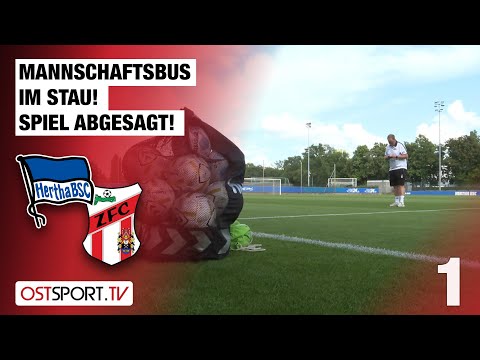Mannschaftsbus im Stau! Spiel abgesagt: Hertha BSC II - ZFC Meuselwitz | Regionalliga Nordost