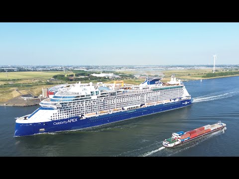 Celebrity Apex Drone View Rotterdam Hoek van Holland