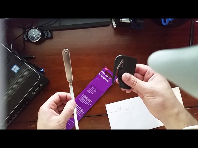Vídeo relacionado con D.RECT Abrecartas con mango de plástico, cuchillo para sobres, cuchillo para abrir sobres, material de oficina