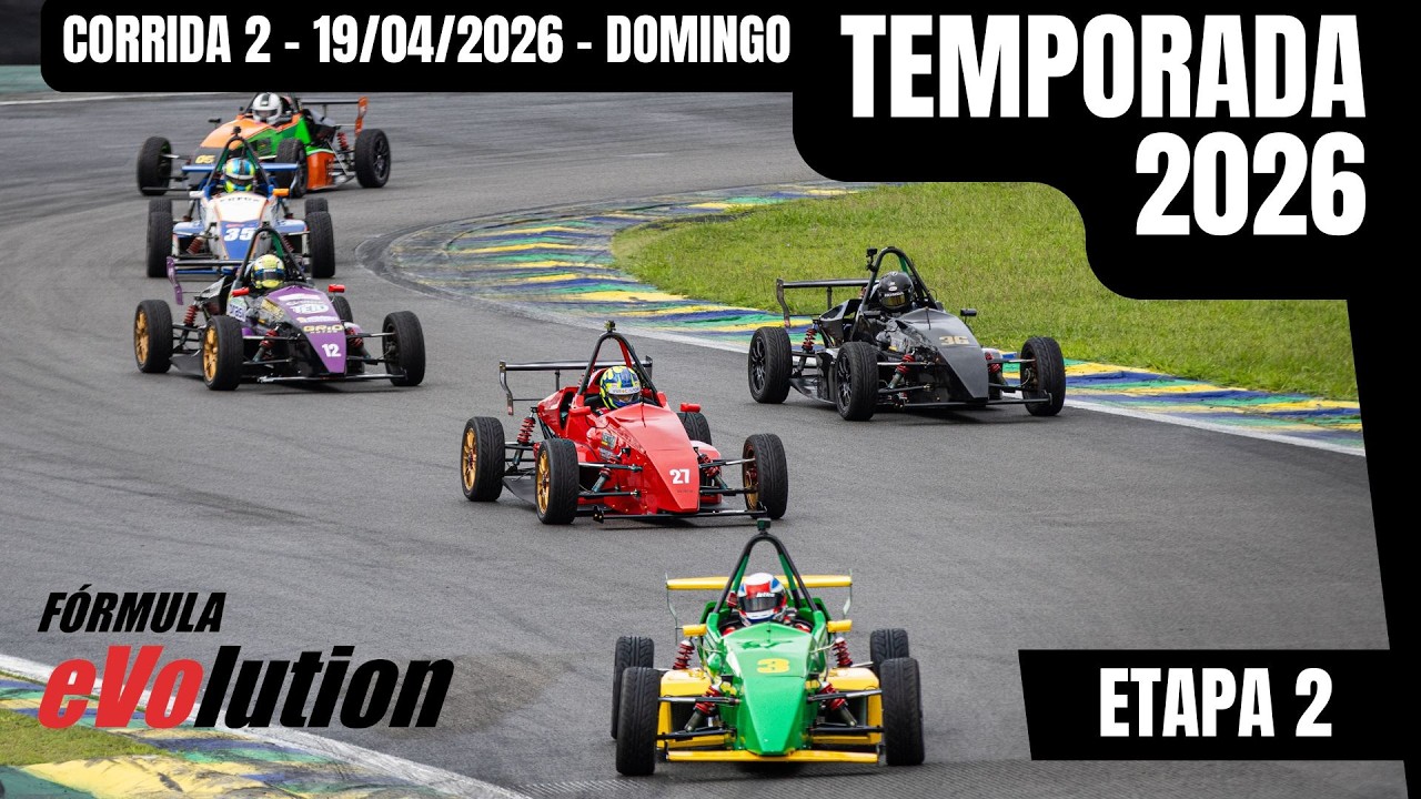 Etapa 2 - 2026 - FÓRMULA EVOLUTION - Corrida 2 - Interlagos - AO VIVO