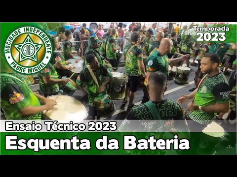 Mocidade 2023 | Esquenta da bateria no Setor 1 - Ensaio Técnico | Samba ao vivo - #ET23