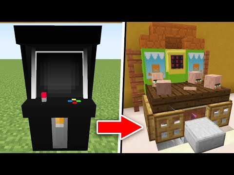 СЕКРЕТНЫЕ ПОСТРОЙКИ MINECRAFT, КОТОРЫЕ ВЫ МОЖЕТЕ ПОСТРОИТЬ! ТУТОРИАЛ ИГРОВОЙ АВТОМАТ