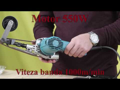 Makita Juostinis šlifuoklis 9031 30 mm video