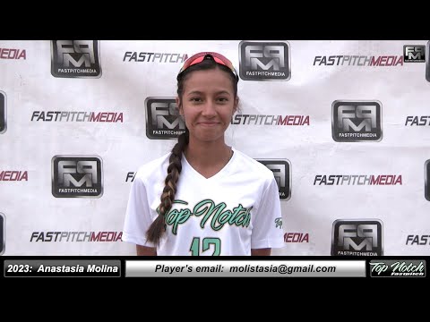 2023 Anastasia Molina Speedy Lefty Outfielder & 1st Base Softball Skills Video - Top Notch Fastpitch