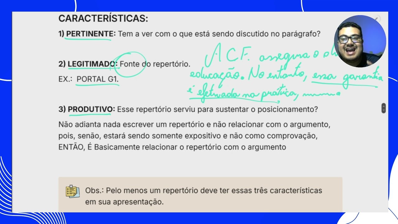 Repertórios: Aspectos Iniciais