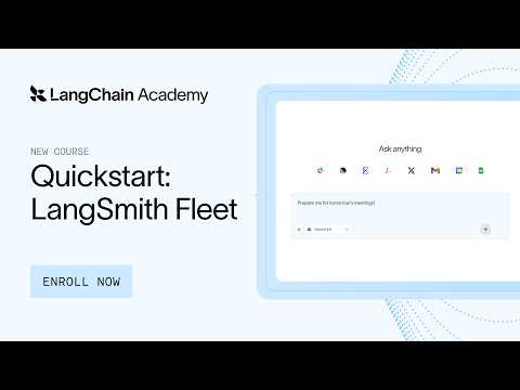 Video thumbnail: Quickstart: LangSmith Fleet | LangChain Academy