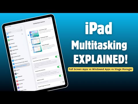 iPad Multitasking Explained — Full Screen, Windows & Stage Manager!