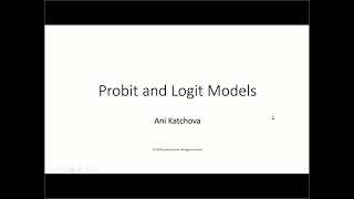 Probit and Logit Models