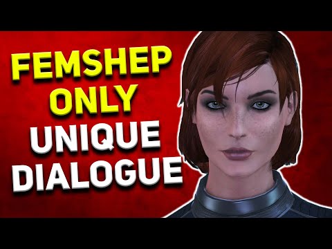 Mass Effect - FemShep ONLY Unique Dialogue (Flirting with Joker, Space Divas and More)