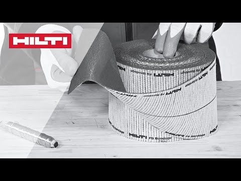 HOW TO install Hilti CFS-B firestop bandage