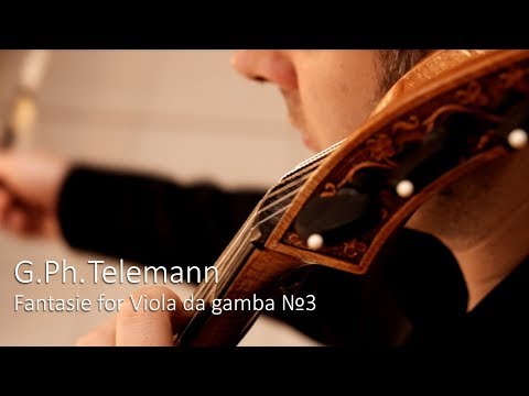 Telemann - Fantasie for Viola da gamba №3. Pavel Serbin
