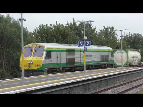 Irish Rail 201 Class Locos 232 and 234 on IWT Liners - Athlone (10/9/19)