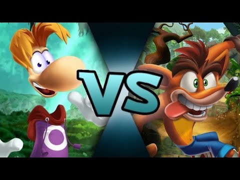 Rayman vs Crash bandicoot