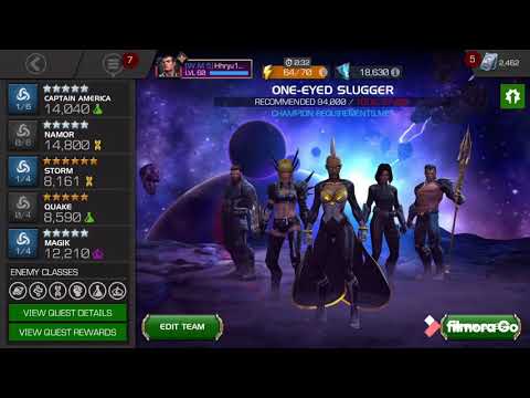 MCOC - 6.4.2 - Special Connoisseur Path fight #1 - Solo by Quake without synergy!