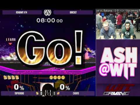 TopTierDad (Fox) vs Cheato (Fox, Peach) - ASH@WIT #74 Melee Bracket