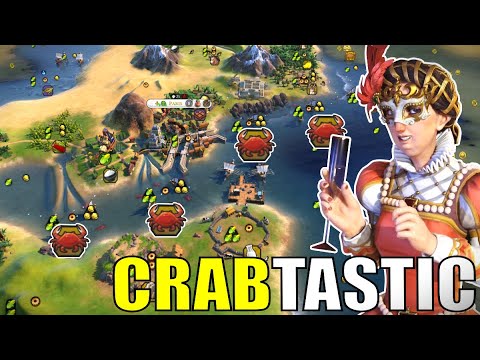 Civ 6 | A Truly Magnificent Crab Start With Catherine!!! – (#1 Deity France Civilization VI)