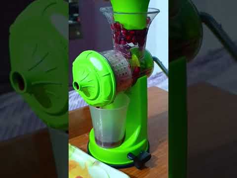 Plastic hand operated juice maker machine for shakes, smooth...