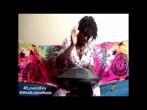 WxldLotus Playing Lily the Rav Drum in D Celtic Minor