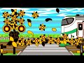 うまれかわるふみきり　Various Railroad Crossing And Train Animation 　踏切　踏み切
