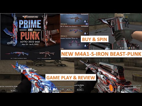 NEW M4A1-S-IRON BEAST-PUNK & AK-47-KNIFE-IRON BEAST-PRIME CROSSFIRE PH