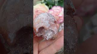 Achát krajkový lebka 85g