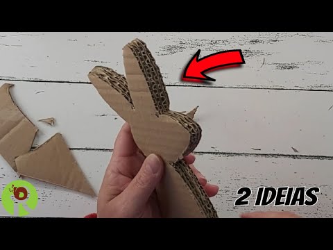 2 IDEIAS Para Decorar na PÁSCOA | Artesanato INCRÍVE com PAPELÃO