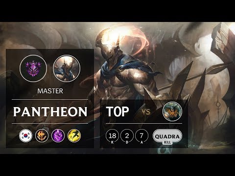 Pantheon Top vs Olaf - KR Master Patch 9.22