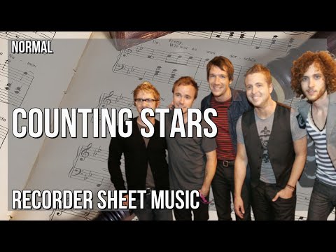 Recorder Sheet Music: How to play Counting Stars by OneRepublic