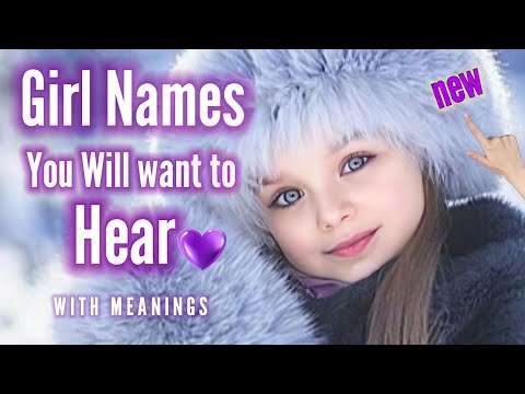 Rare and unique baby girl names in English with meaning and pronunciation 🌺