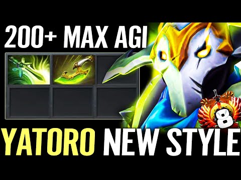 🔥 YATORO Sven 200+ Agi NEW STYLE — Butterfly + Swift Blink Max Stats Legit Carry Build Dota 2 Pro