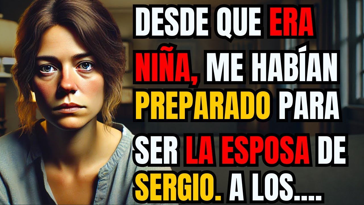 DESDE QUE ERA NIÑA, ME HABÍAN PREPARADO PARA SER LA ESPOSA DE SERGIO. A LOS VEINTE AÑOS, ME CASÉ....
