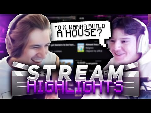 I BUILT A HOUSE WITH XQC IN MINECRAFT!? [Stream Highlights]