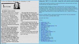 indigo girls: 1987-11-13: cat&#39;s cradle - chapel hill, north carolina (audio bootleg)