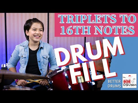 Drum Fill - Triplets to 16th Notes - Better Drums - Drum Lesson #156