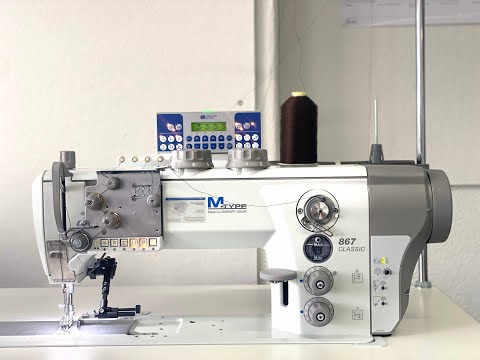 Dürkopp Adler 867-M Classic Goldline Einnadel Doppelsteppstich Flachbett 3 Fach Transport