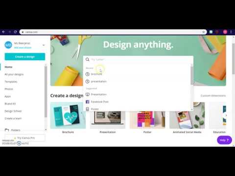 How to create a brochure