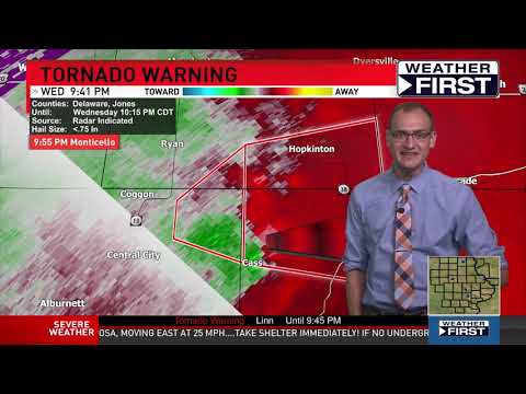 7/14/21 Historic Iowa Tornado Outbreak - Live TV Coverage 9:30pm - 10:30pm