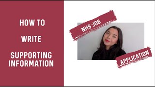 How to Write Supporting Information for Assistant Psychologist Applications | how to structure/tips
