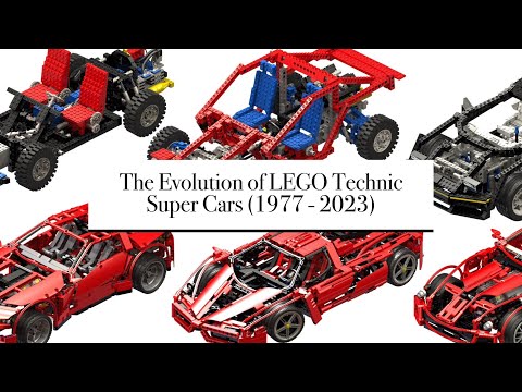 The Evolution of LEGO Technic Super Cars (1977 - 2023)