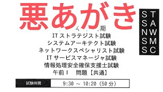 【勉強＆雑談】高度情報午前I奪取のためマネジメントとストラテジの過去問ひたすら記憶する